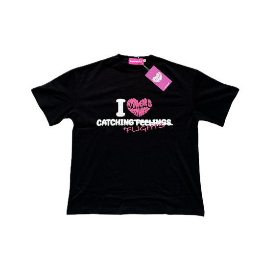 Catch Flights Not Feelings - Tshirt (Black)