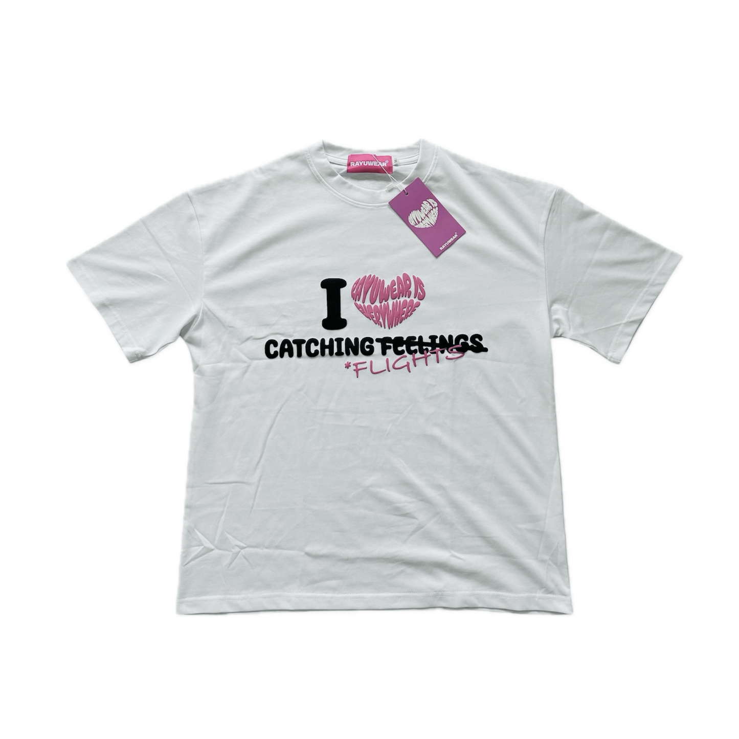 Catch Flights Not Feelings - Tshirt (White)